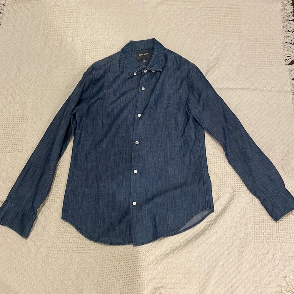 Mens Bonobos Slim Fit Dress Shirt